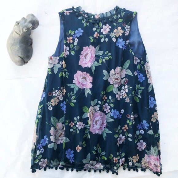 Johnny Was Jade Silk Wynonna Floral Top xs - Picture 2 of 8